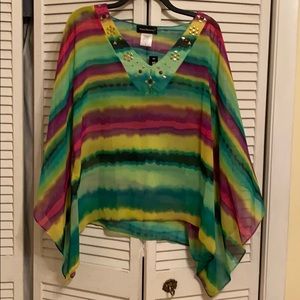 New Travel Elements Sheer Coverup Med